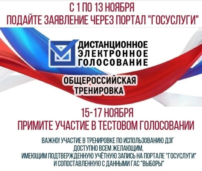 Напоминаем, что можно принять участие в тренировочном Дистанционном Электронном Голосовании.. Напоминаем, что можно принять участие в тренировочном Дистанционном Электронном Голосовании..